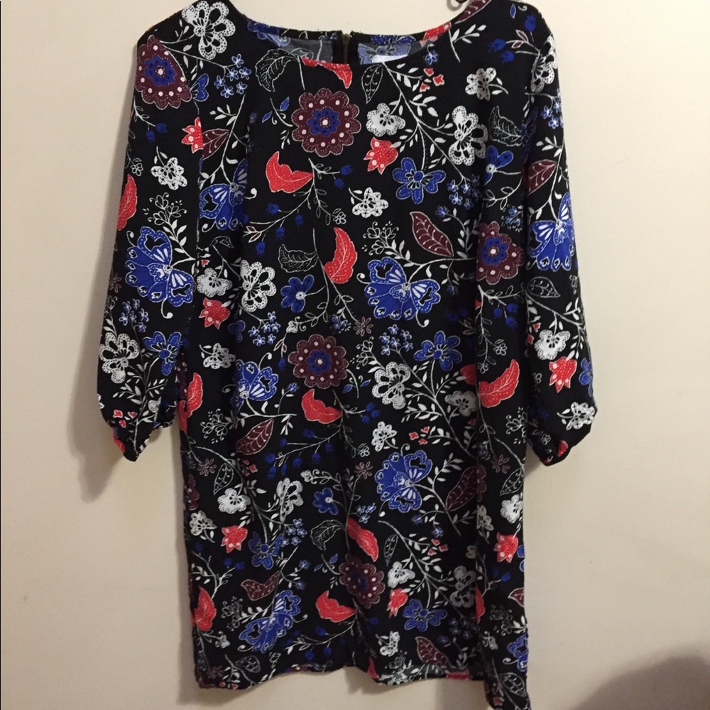 Floral long sleeve dress